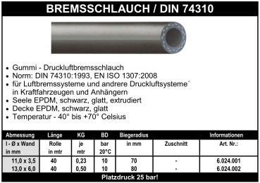 Bremsschlauch / DIN 74310